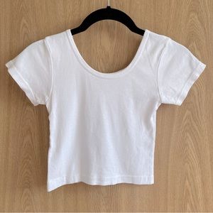 Basic White Crop Top